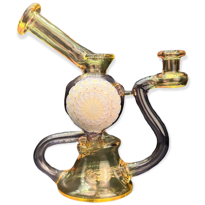 Olour Glass - Dot Stack Dual Dome Recycler - Standard Dot Stack
