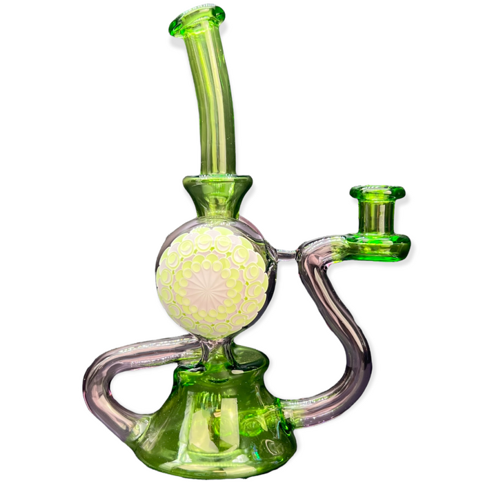 Olour Glass - Dot Stack Dual Dome Recycler - Lazy Boy Dot Stack