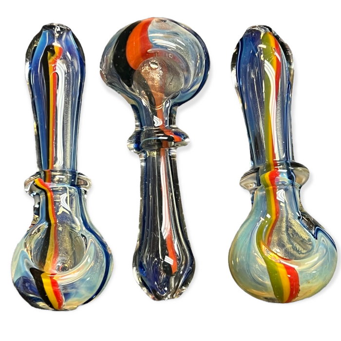 Babu Glass - Spoon w/ Stripe Linework