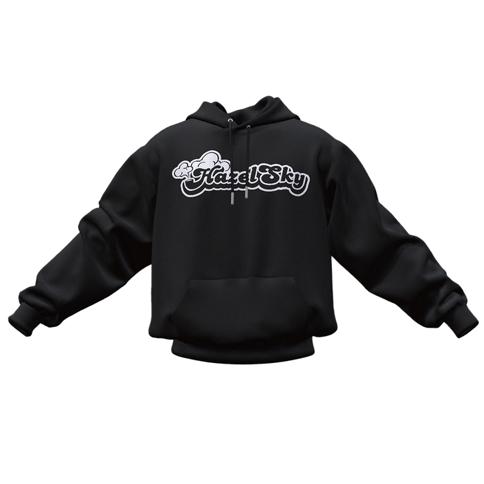 2025 Hazel Sky Hoodie - Black Text