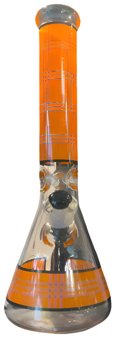 Cali CloudX - Color Decal Striped 15"Beaker Water Pipe