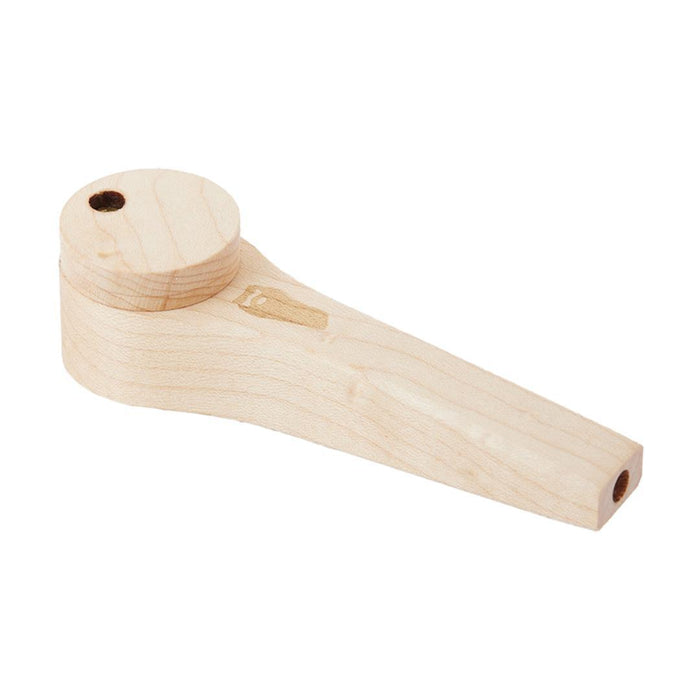 Bearded Glass - Wooden Pipe w/ Lid (Long CIrcle)