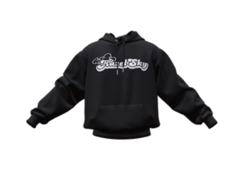 2025 Hazel Sky Hoodie - White Text