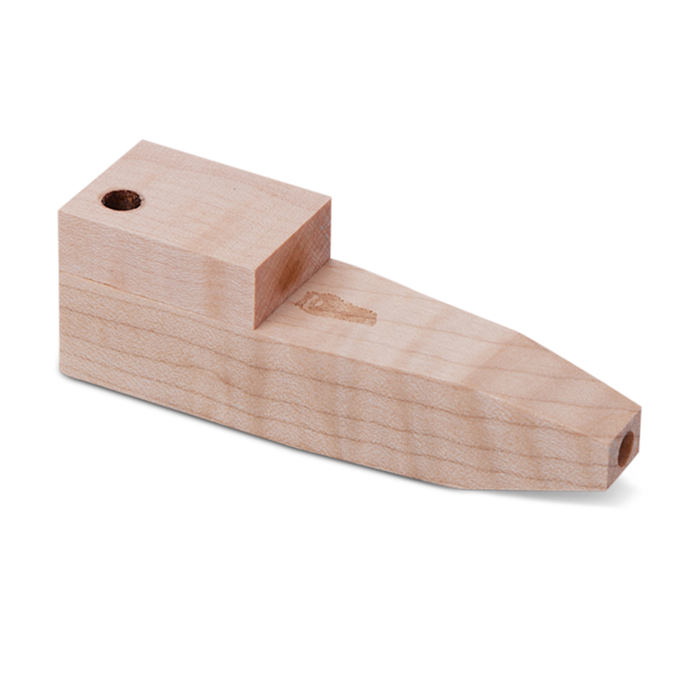 Bearded Glass - Wooden Pipe w/ Lid (Short Square)