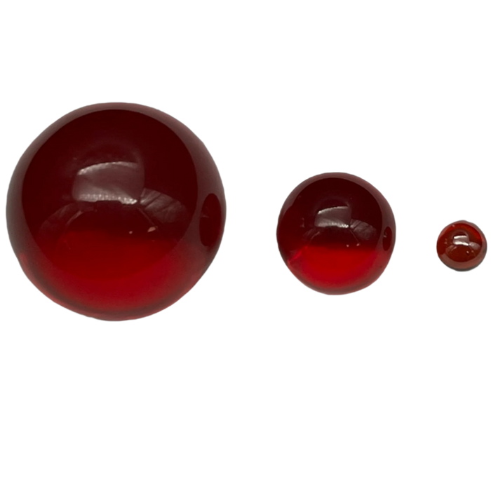 Hypnotized Glass - Ruby Pearl Set