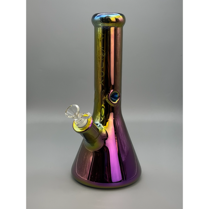 Electro Plated W/ Neck Ice Pinch 9mm Thick 12” Waterpipe