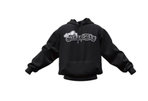 2025 Hazel Sky Hoodie - Black Text