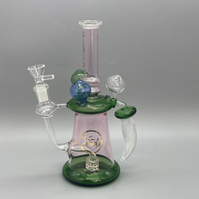 Cali CloudX - Dome and Horn Recycler US Color Water Pipe