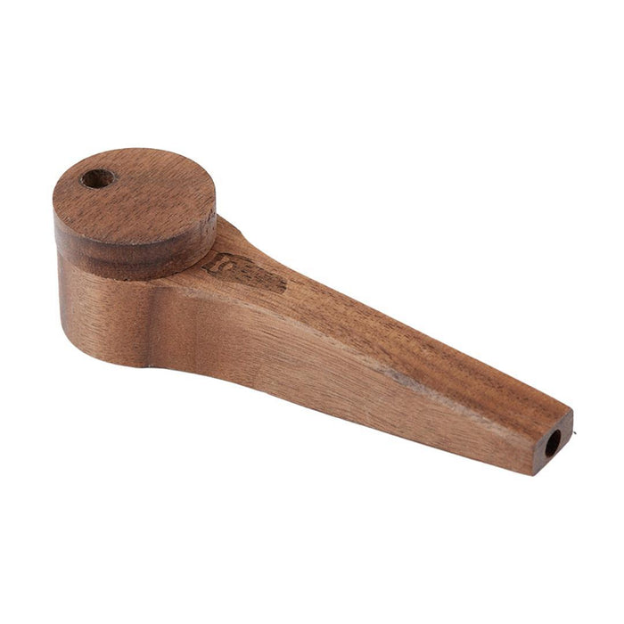Bearded Glass - Wooden Pipe w/ Lid (Long CIrcle)