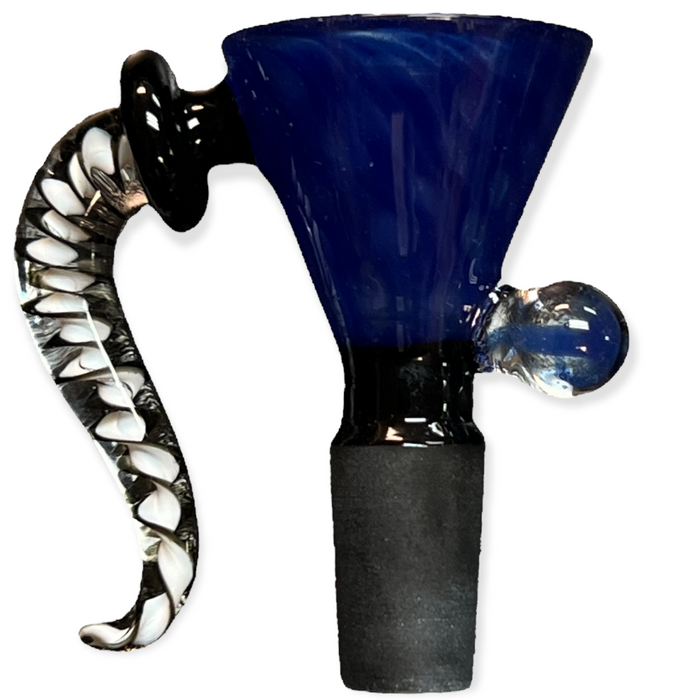 Babu Glass - 14mm Bowl - Spiral Horn