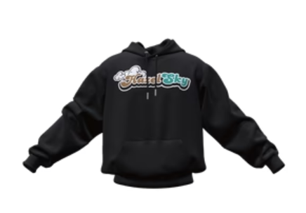2025 Hazel Sky Hoodie - Colored Text