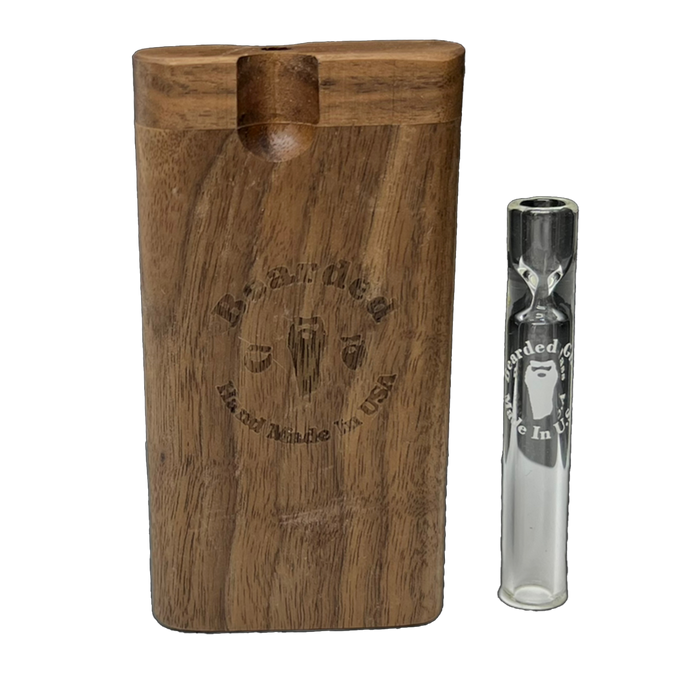 Bearded Glass - Short w/Logo Dugout