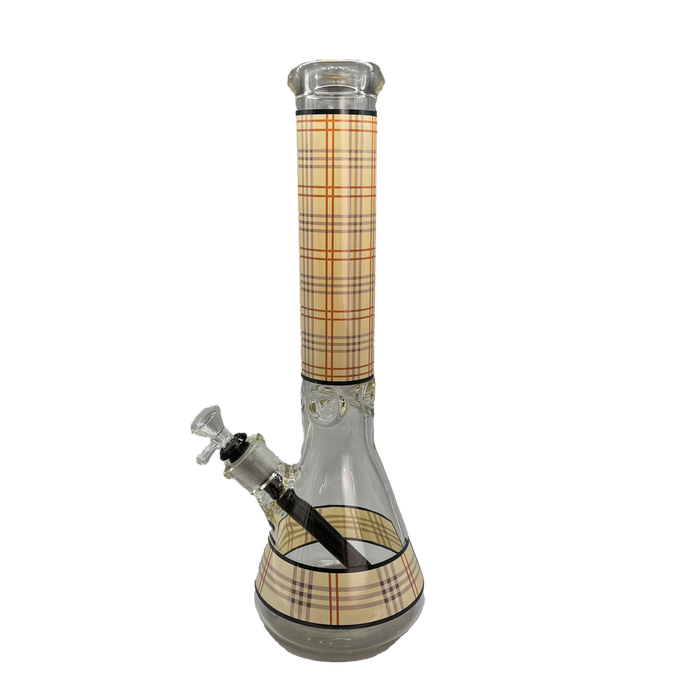 Cali CloudX - Color Decal Striped 15"Beaker Water Pipe