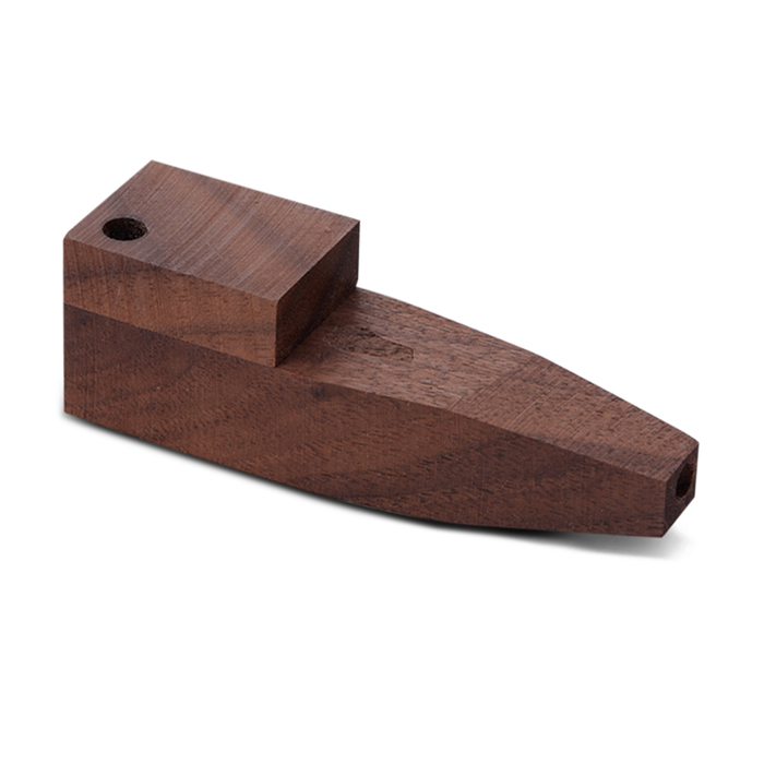 Bearded Glass - Wooden Pipe w/ Lid (Short Square)