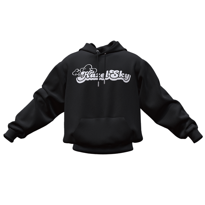 2025 Hazel Sky Hoodie - White Text